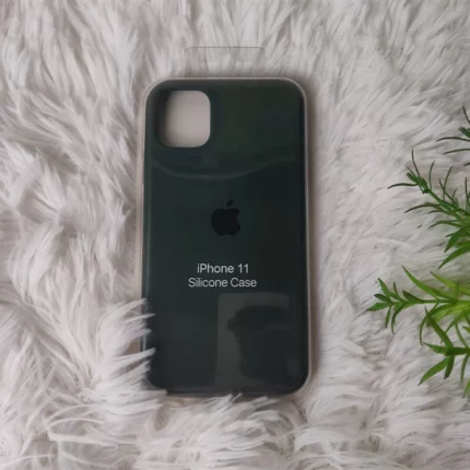 Silicone Case for Iphone 11- Deep Green