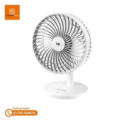 Duration Power DP-7625: Rechargeable Small Table Fan for Portable Cooling