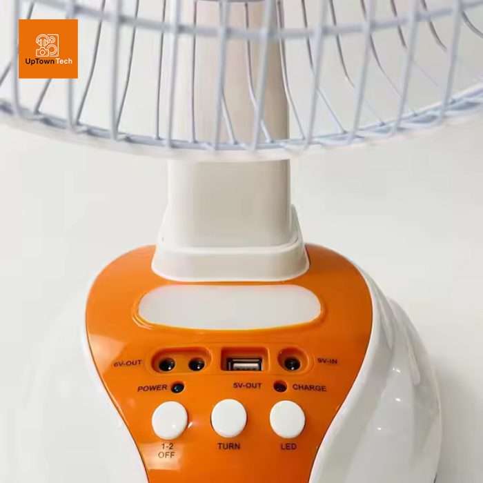 Kingshan Rechargeable Fan with LED Light