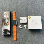 T900 Ultra Smart Watch + AirPods Pro 2nd Gen( White )